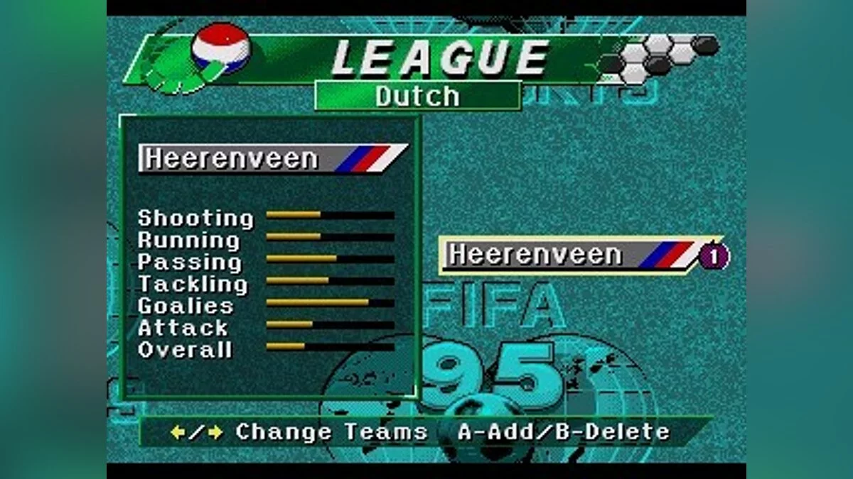 Скриншот из игры FIFA Soccer 95 - 11