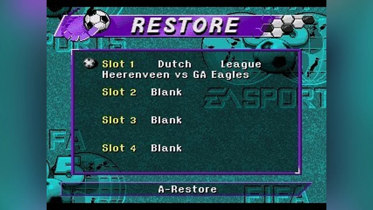 Скриншот из игры FIFA Soccer 95 - 3