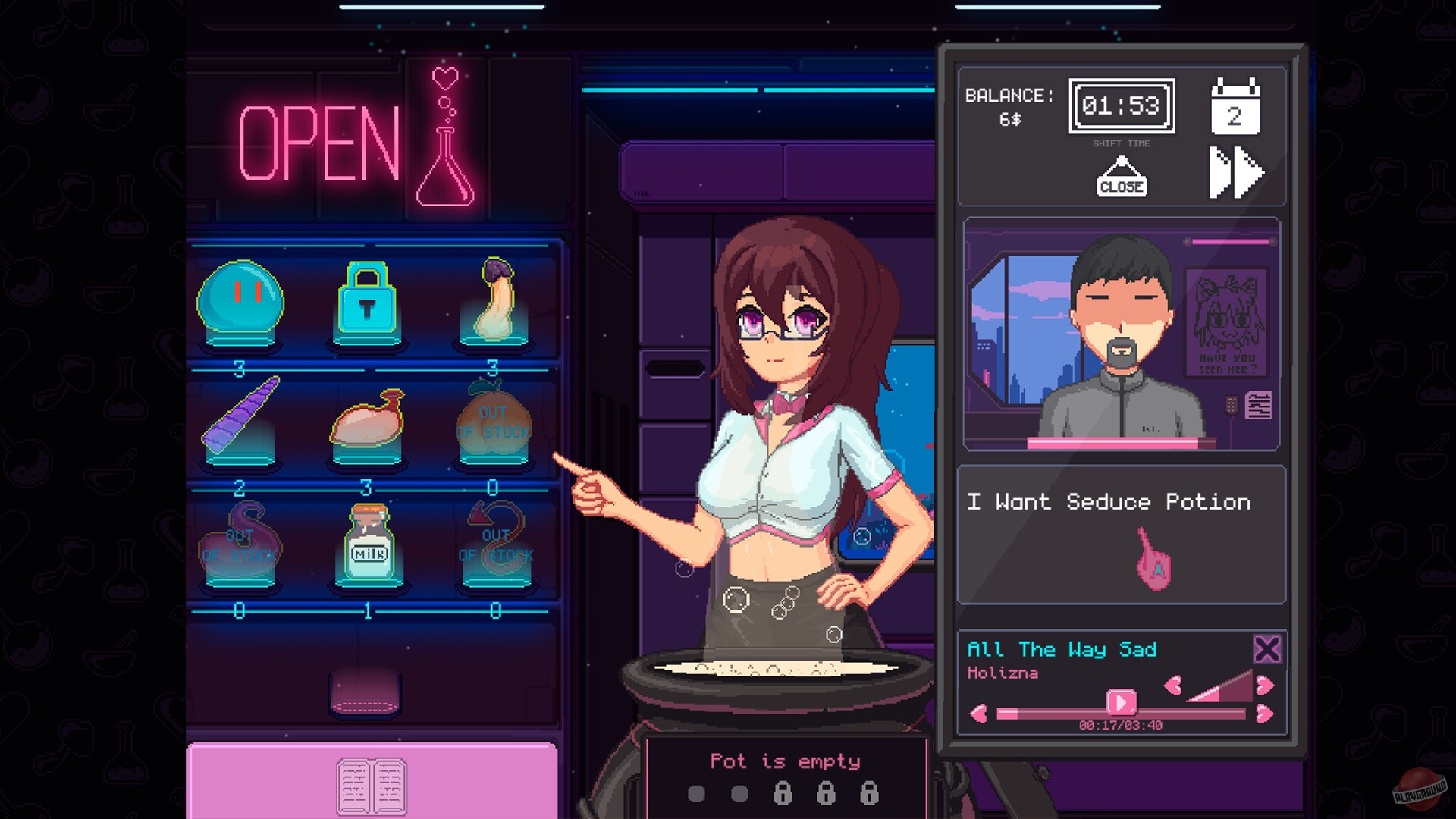 Скриншот из игры Part-Time Witch - 1