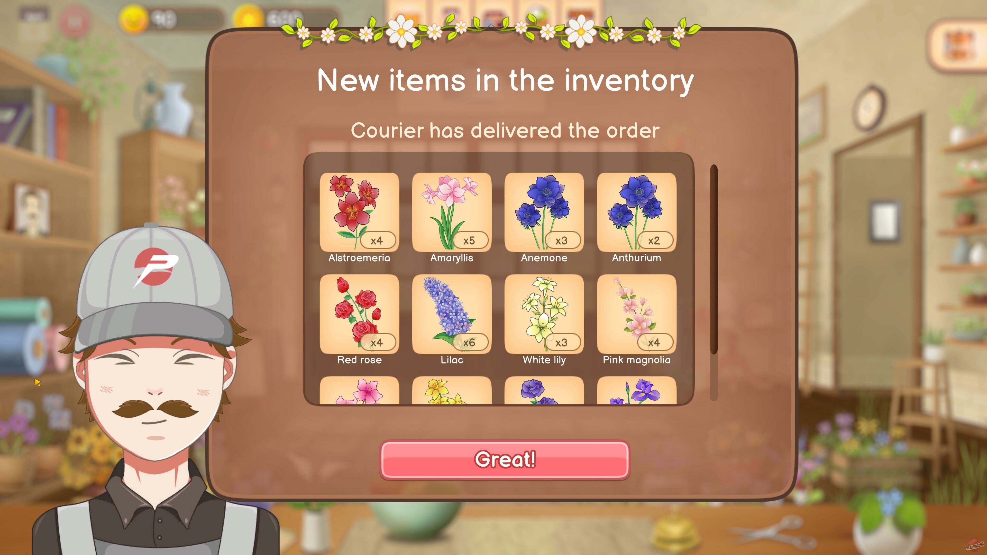 Скриншот из игры Hanako's Flower Shop - 1