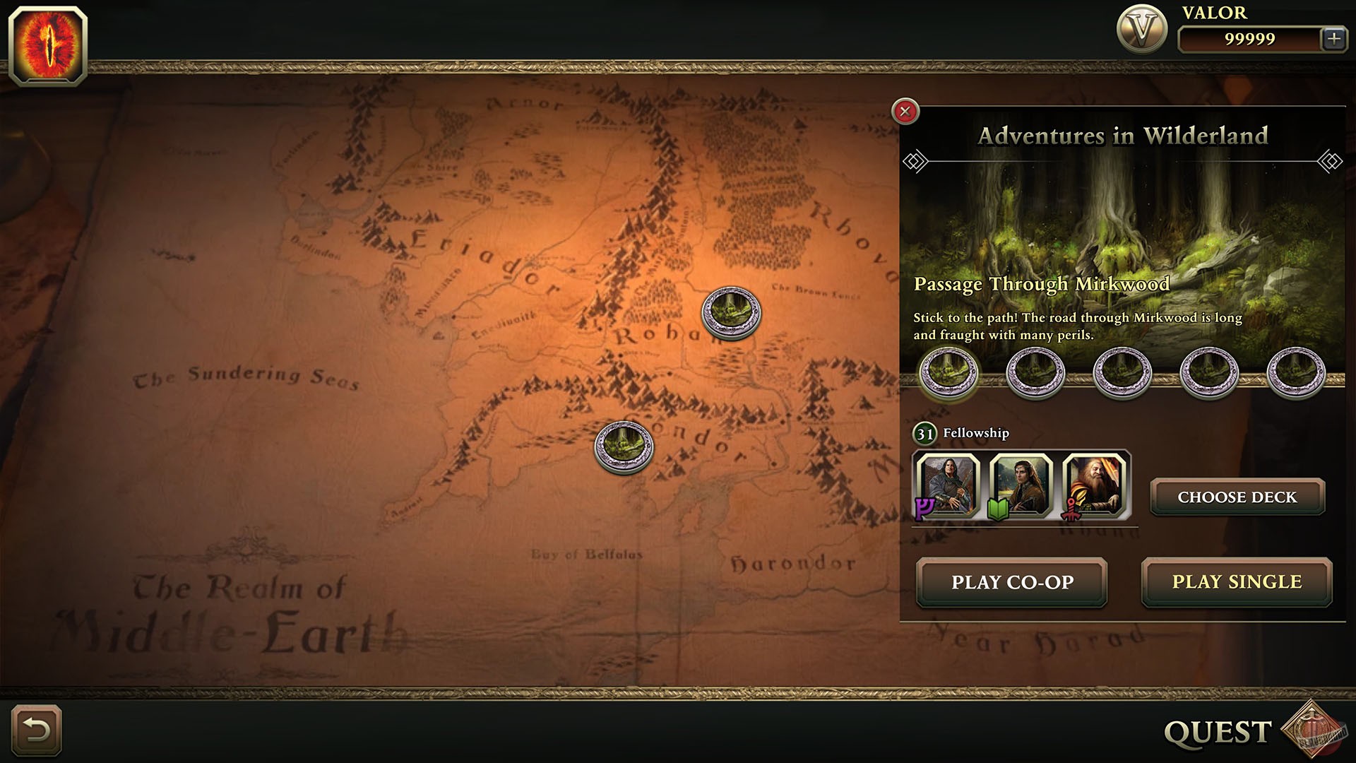 Скриншот из игры The Lord of the Rings: Adventure Card Game - 2