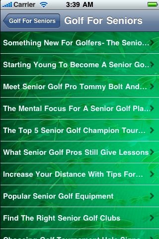 Скриншот из игры All About Golf For Seniors - 1