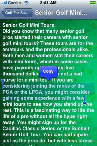 Скриншот из игры All About Golf For Seniors - 3