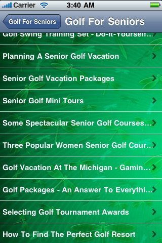Скриншот из игры All About Golf For Seniors - 4