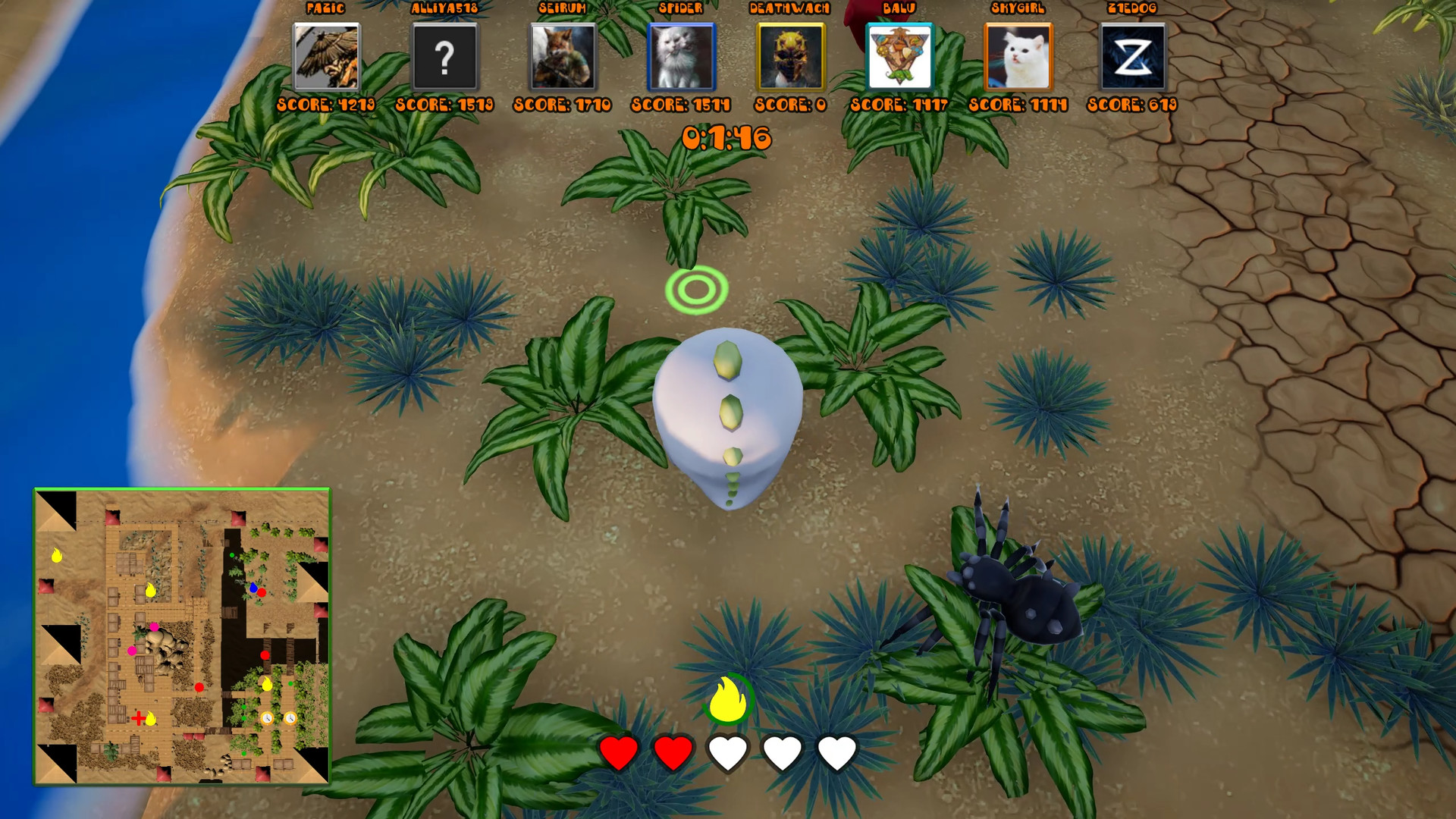 Скриншот из игры Hungry Dino - 2