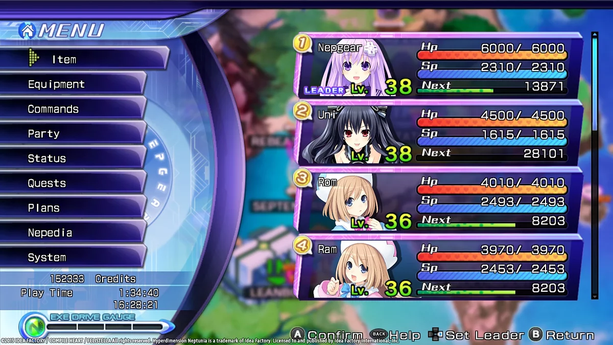 Скриншот из игры Hyperdimension Neptunia Re;Birth 2: Sisters Generation - 30