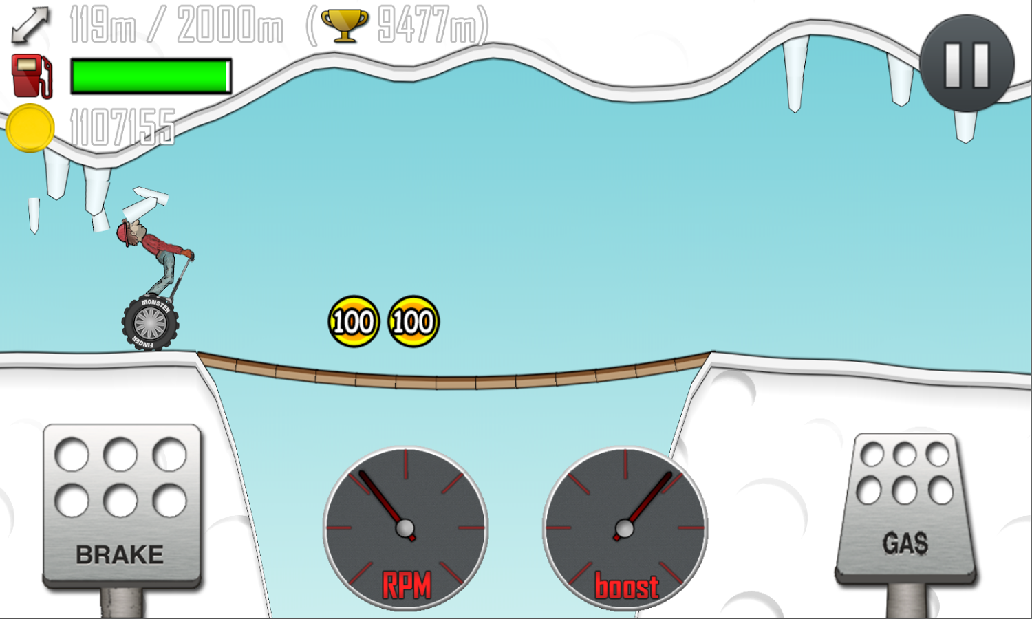 Скриншот из игры Hill Climb Racing - 1