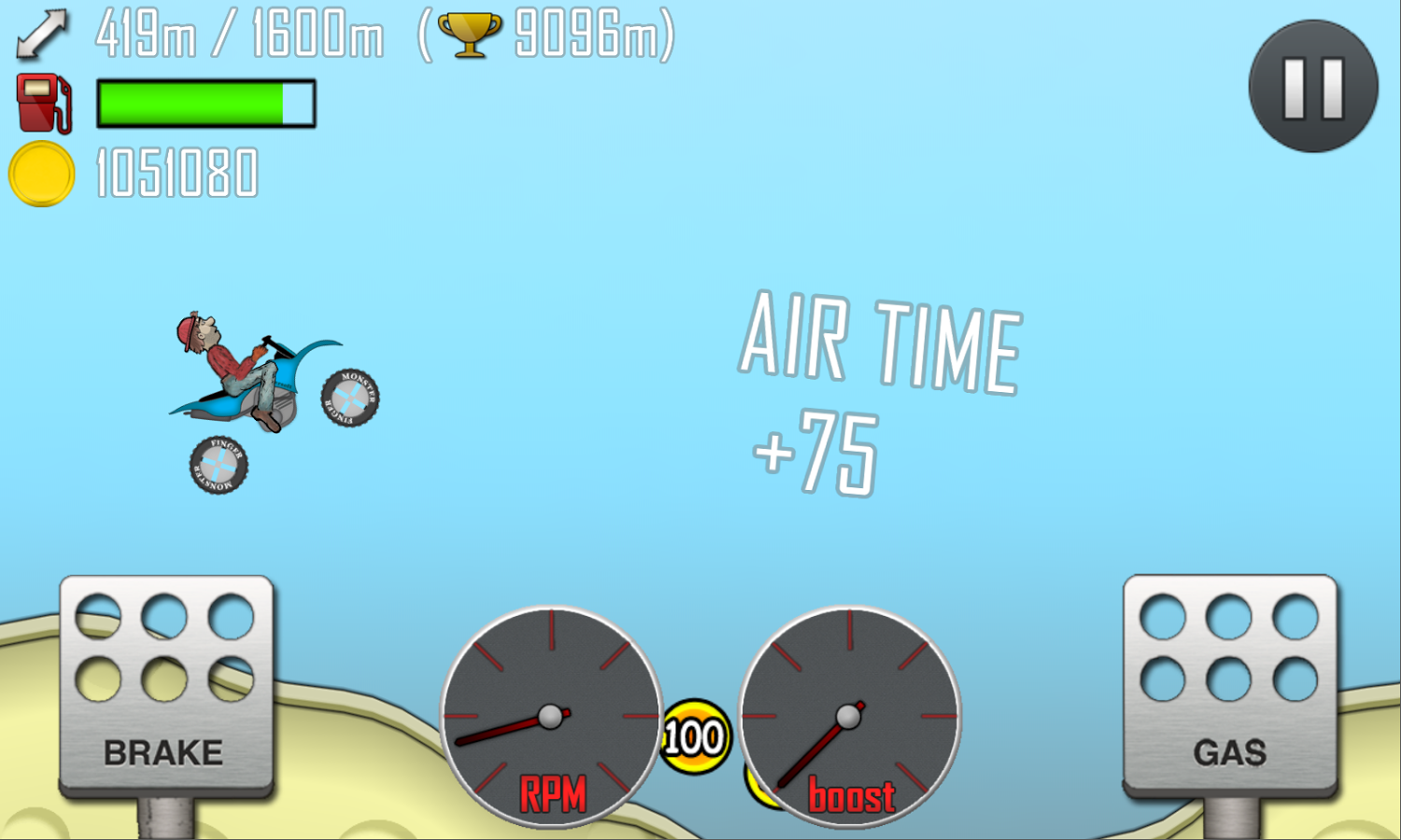 Скриншот из игры Hill Climb Racing - 2