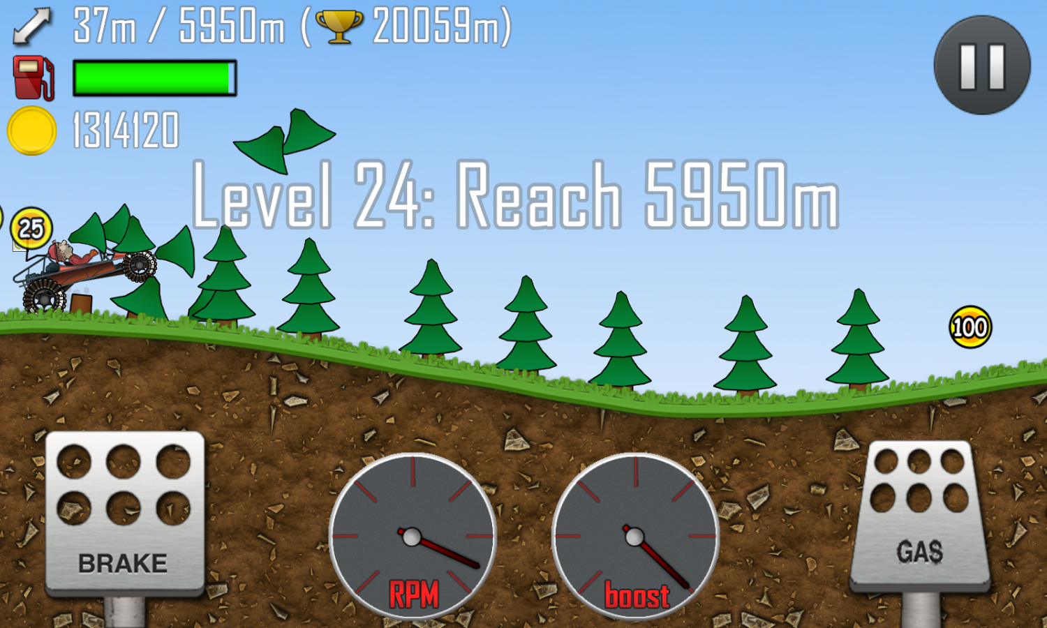 Скриншот из игры Hill Climb Racing - 14