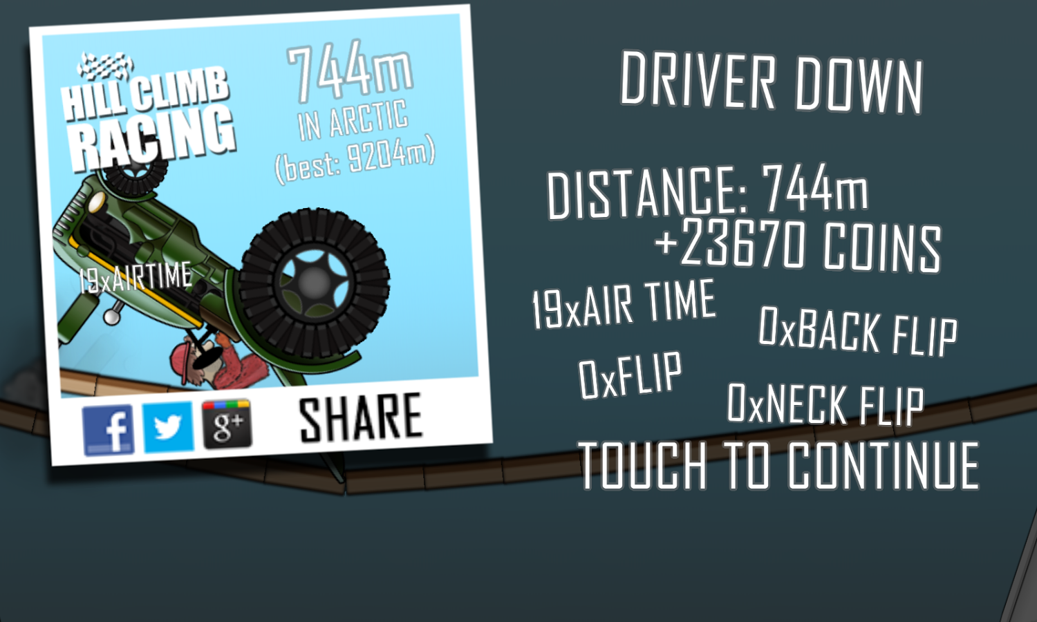 Скриншот из игры Hill Climb Racing - 3