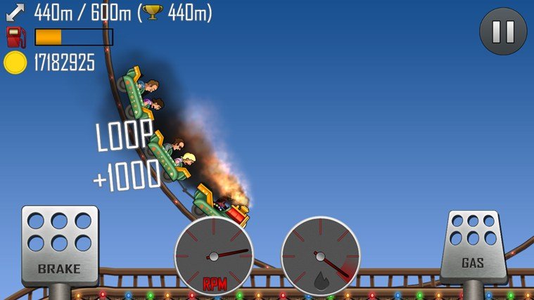 Скриншот из игры Hill Climb Racing - 4