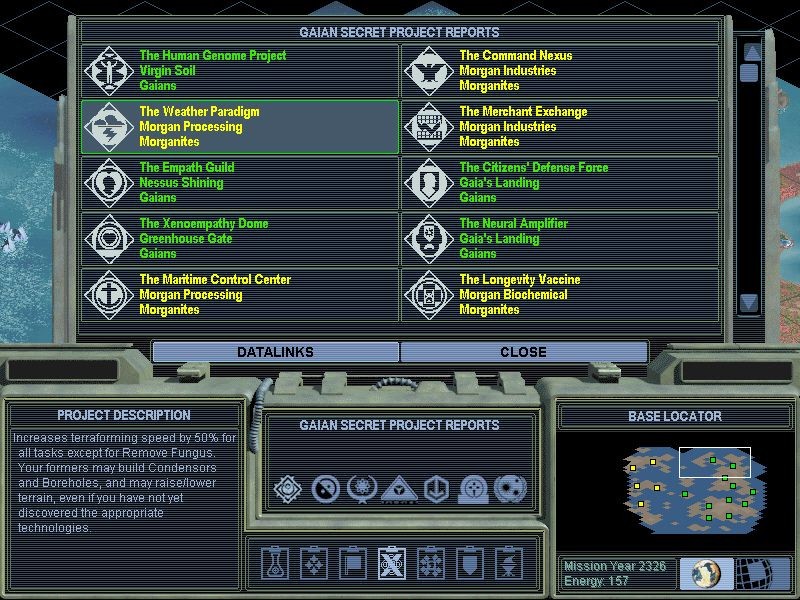 Скриншот из игры Sid Meier's Alpha Centauri - 20