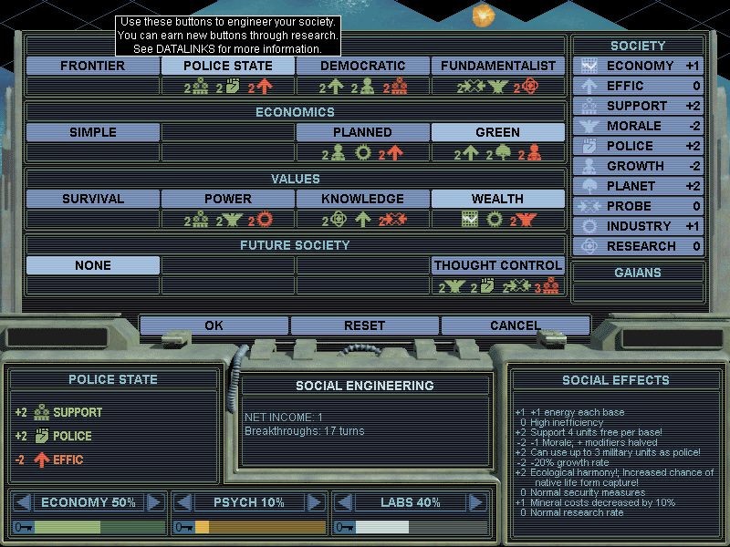 Скриншот из игры Sid Meier's Alpha Centauri - 1