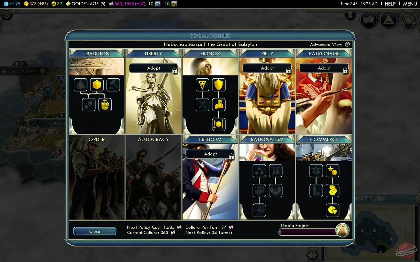 Скриншот из игры Sid Meier's Civilization 5 - 1