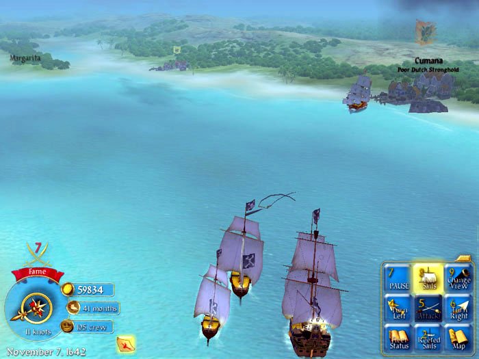 Скриншот из игры Sid Meier's Pirates! (2004) - 52