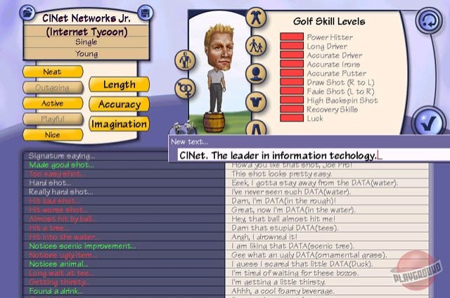Скриншот из игры Sid Meier's SimGolf - 3
