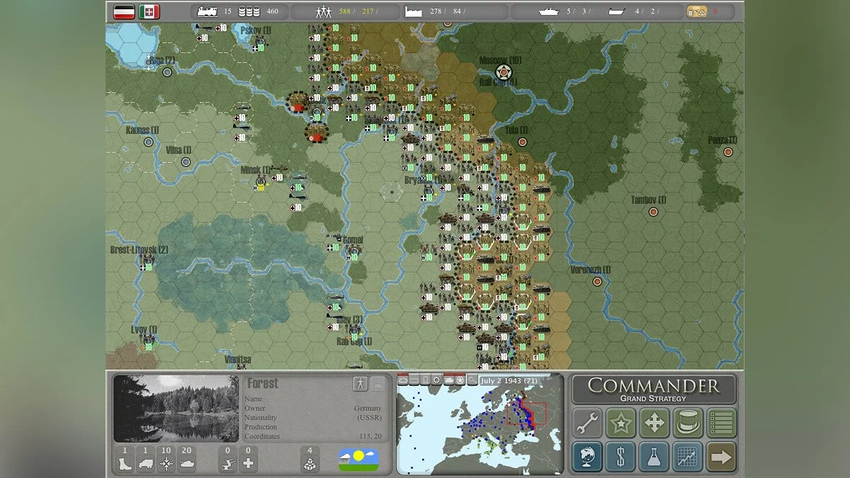 Скриншот из игры Commander: Europe at War - 3