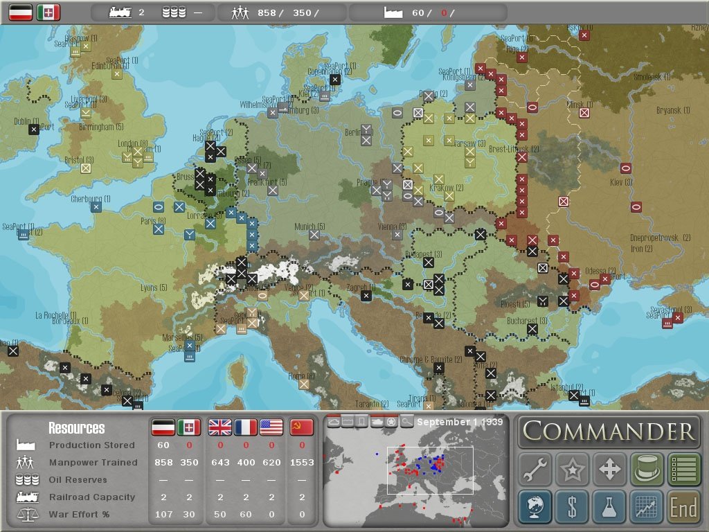 Скриншот из игры Commander: Europe at War - 2