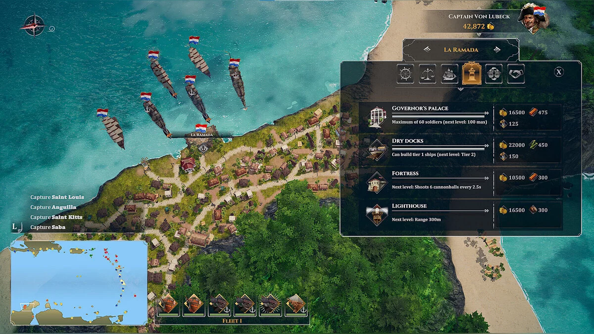 Скриншот из игры Corsairs - Battle of the Caribbean - 3