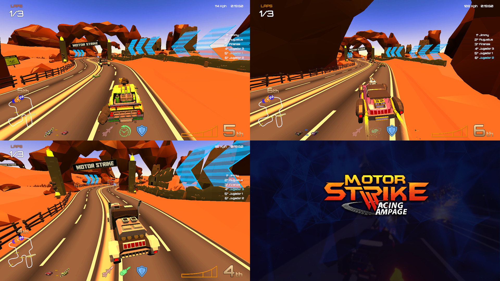 Скриншот из игры Motor Strike: Racing Rampage - 1