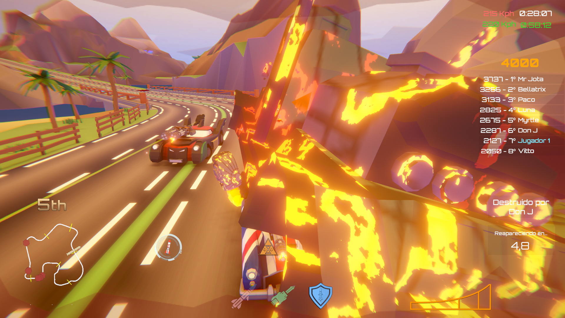 Скриншот из игры Motor Strike: Racing Rampage - 4