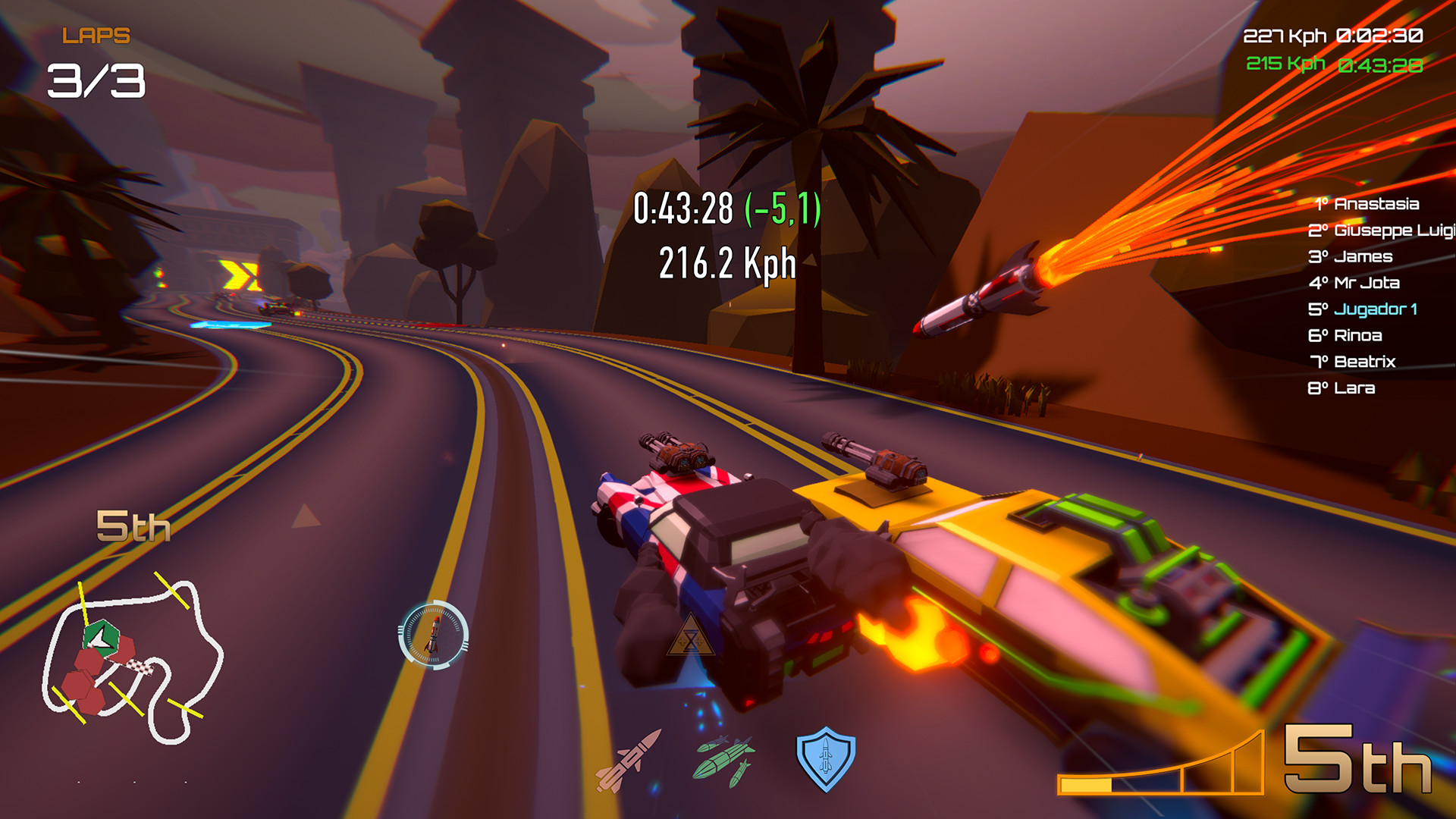 Скриншот из игры Motor Strike: Racing Rampage - 6