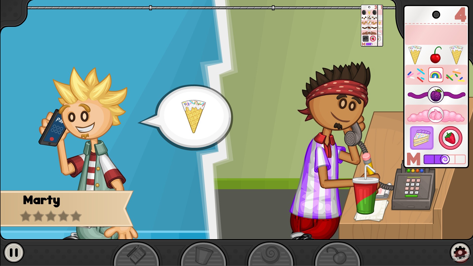 Скриншот из игры Papa's Freezeria - 10