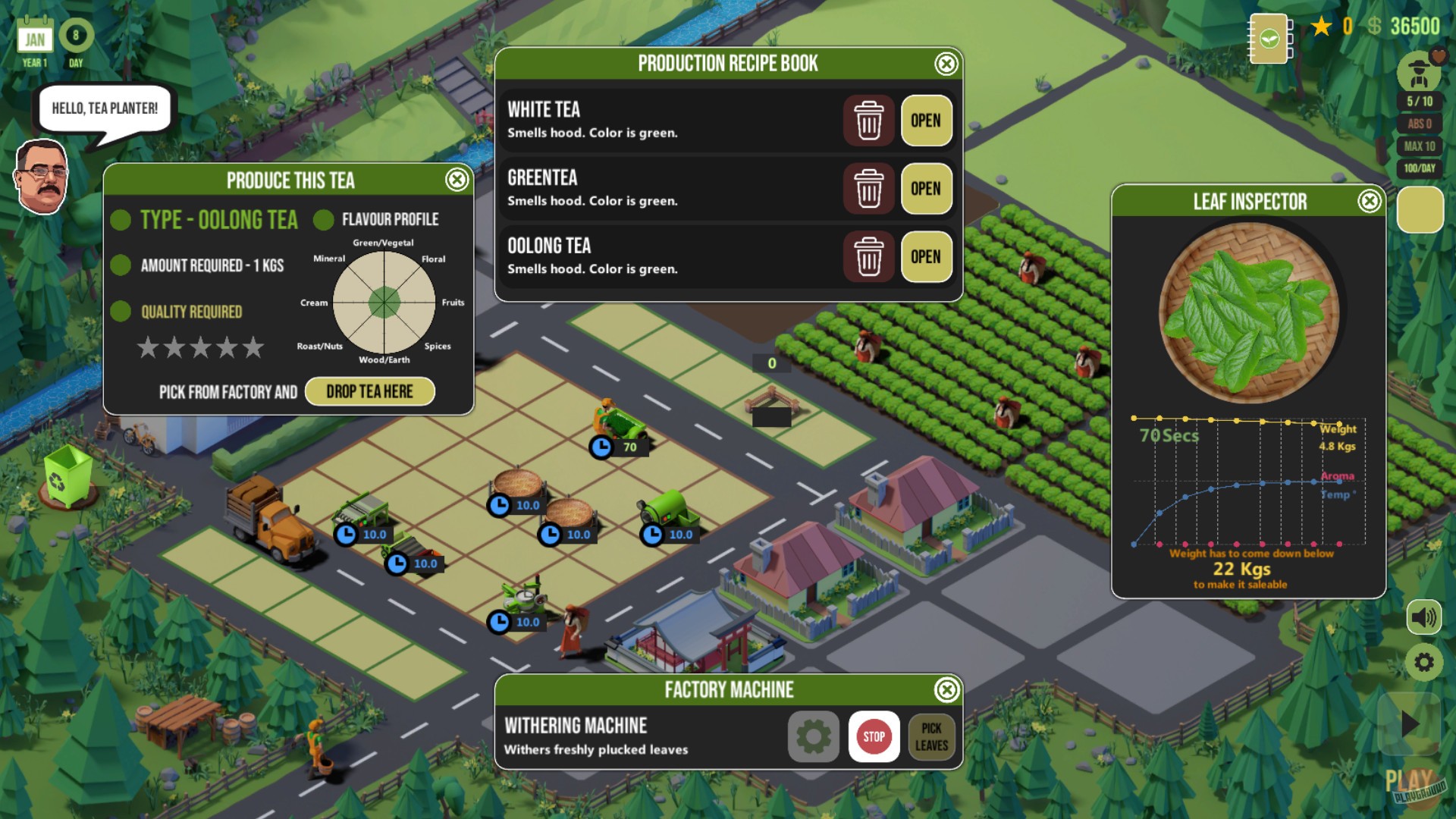 Скриншот из игры Tea Garden Simulator - 1
