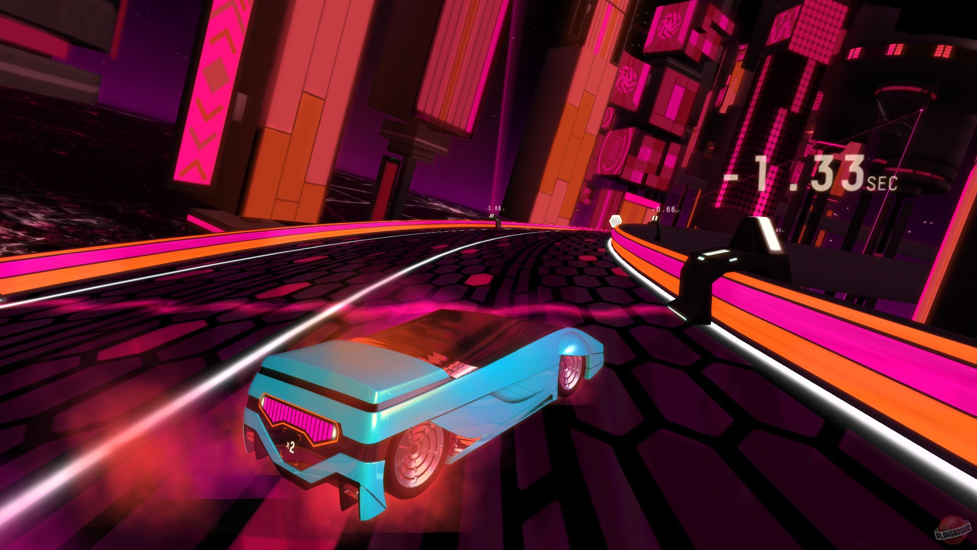 Скриншот из игры Riff Racer - 3