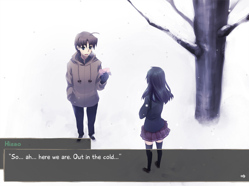 Скриншот из игры Katawa Shoujo - 1