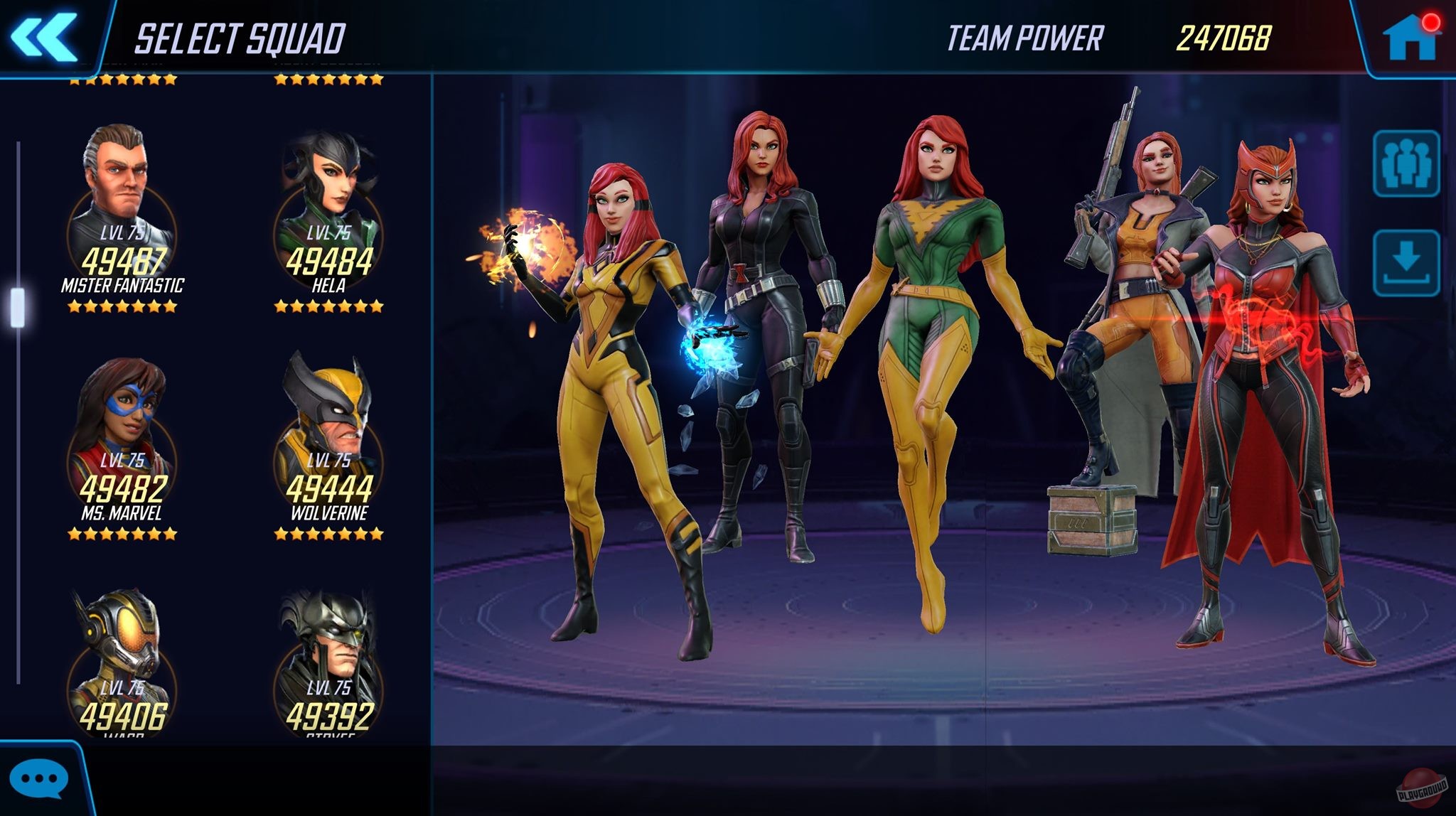 Скриншот из игры Marvel Strike Force - 1