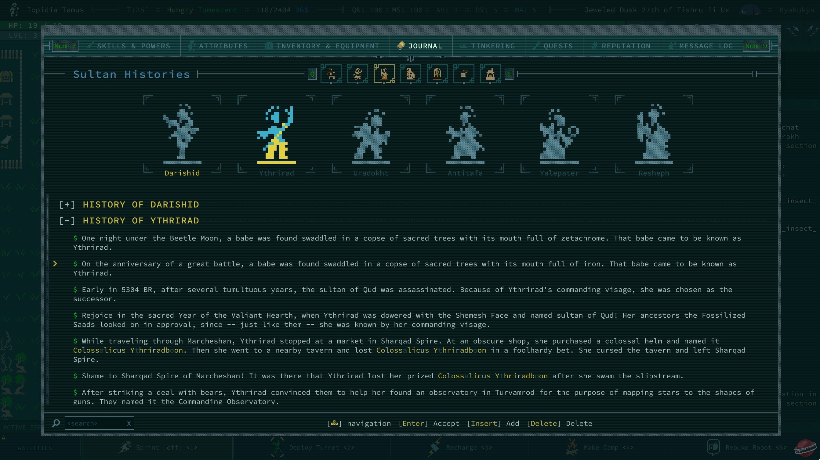 Скриншот из игры Caves of Qud - 34