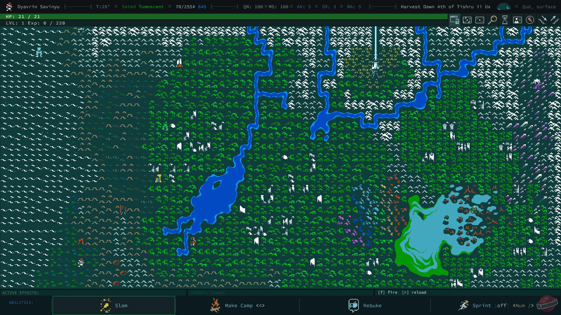 Скриншот из игры Caves of Qud - 2