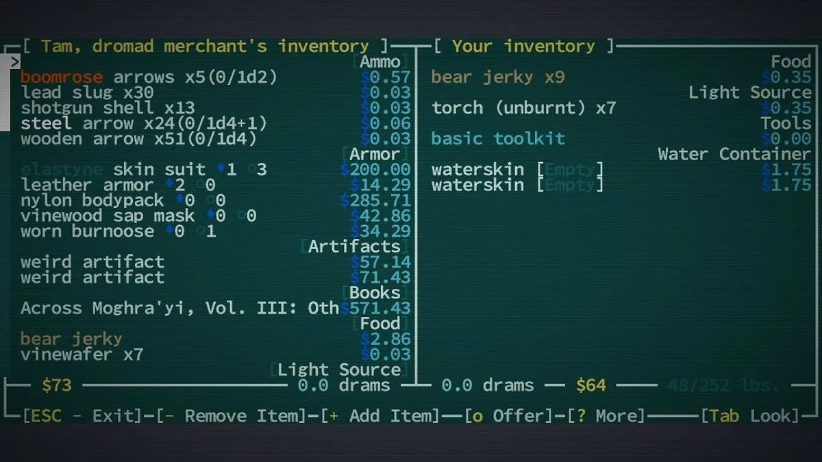 Скриншот из игры Caves of Qud - 18