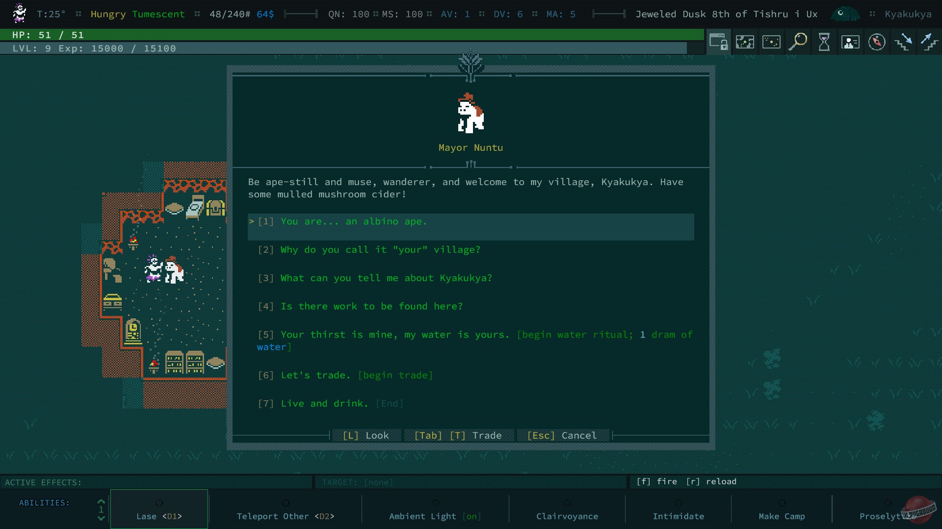 Скриншот из игры Caves of Qud - 22