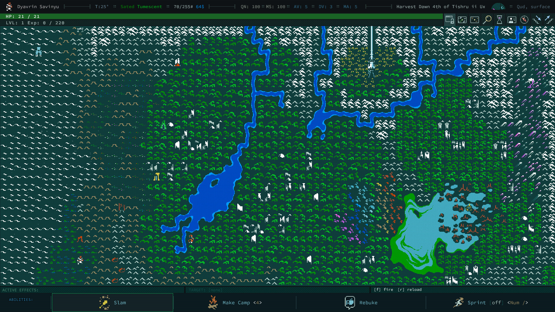 Скриншот из игры Caves of Qud - 36