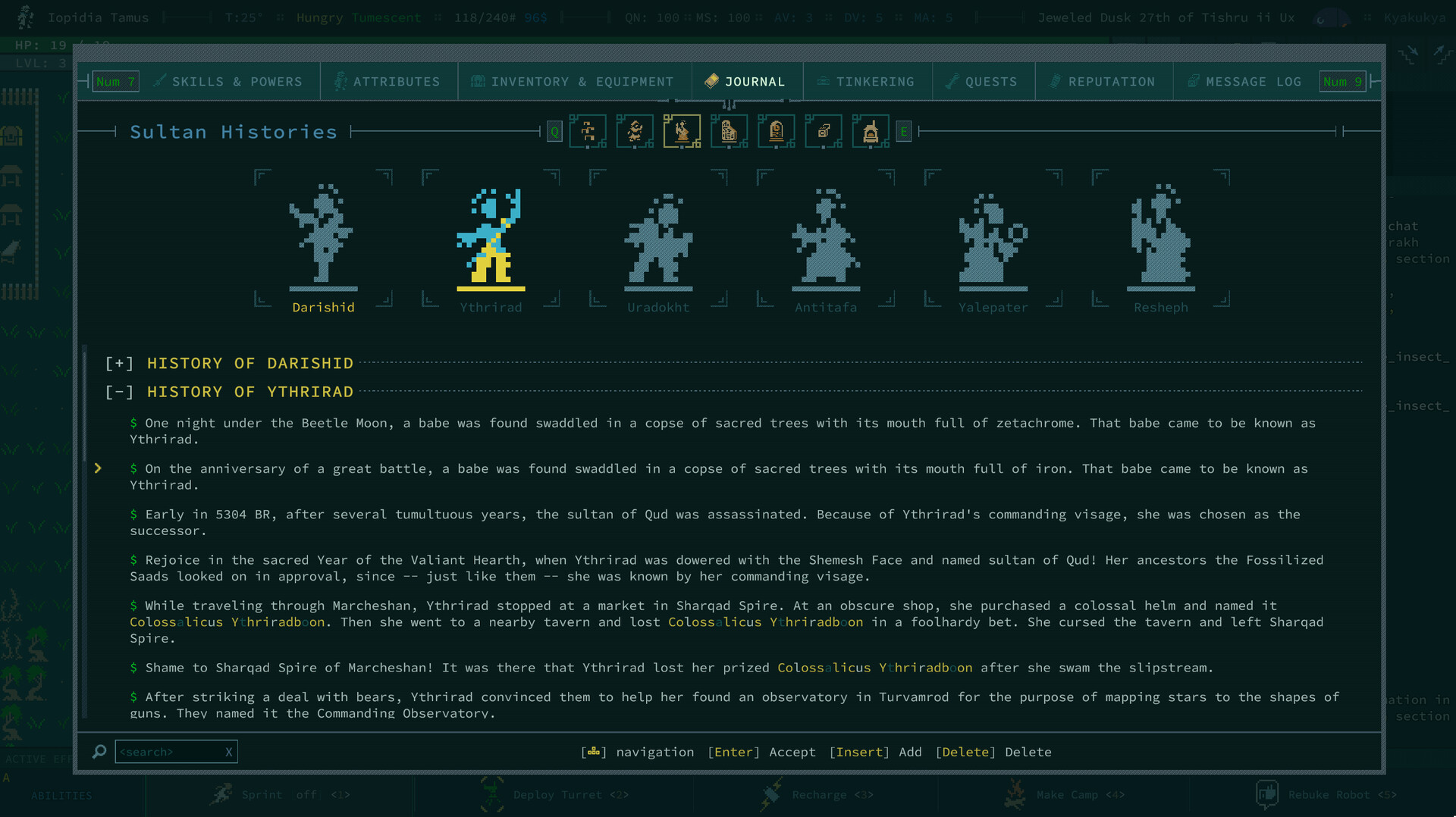 Скриншот из игры Caves of Qud - 27