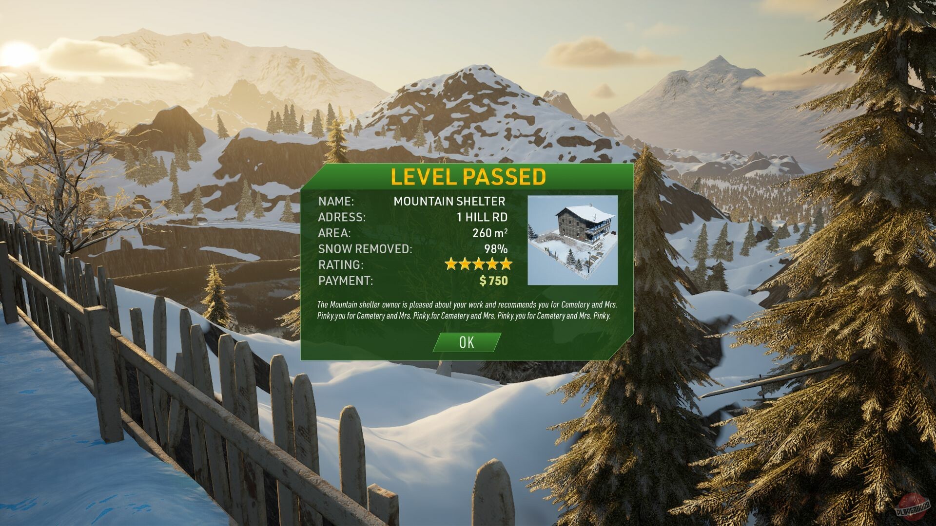 Скриншот из игры Snow Plowing Simulator - 3