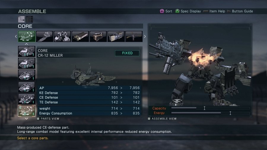 Скриншот из игры Armored Core: Verdict Day