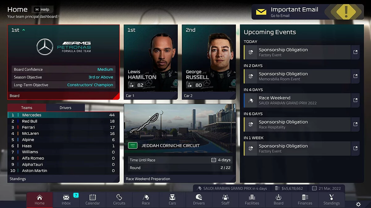 Скриншот из игры F1 Manager 2022 - 21