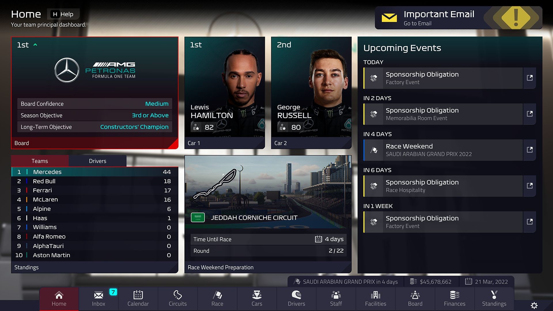 Скриншот из игры F1 Manager 2022 - 34