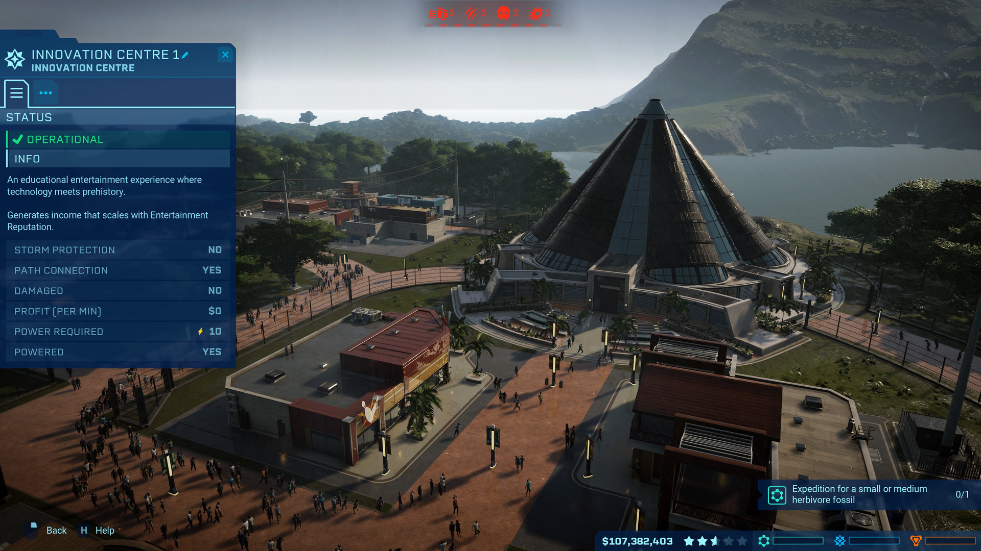 Скриншот из игры Jurassic World: Evolution - 57