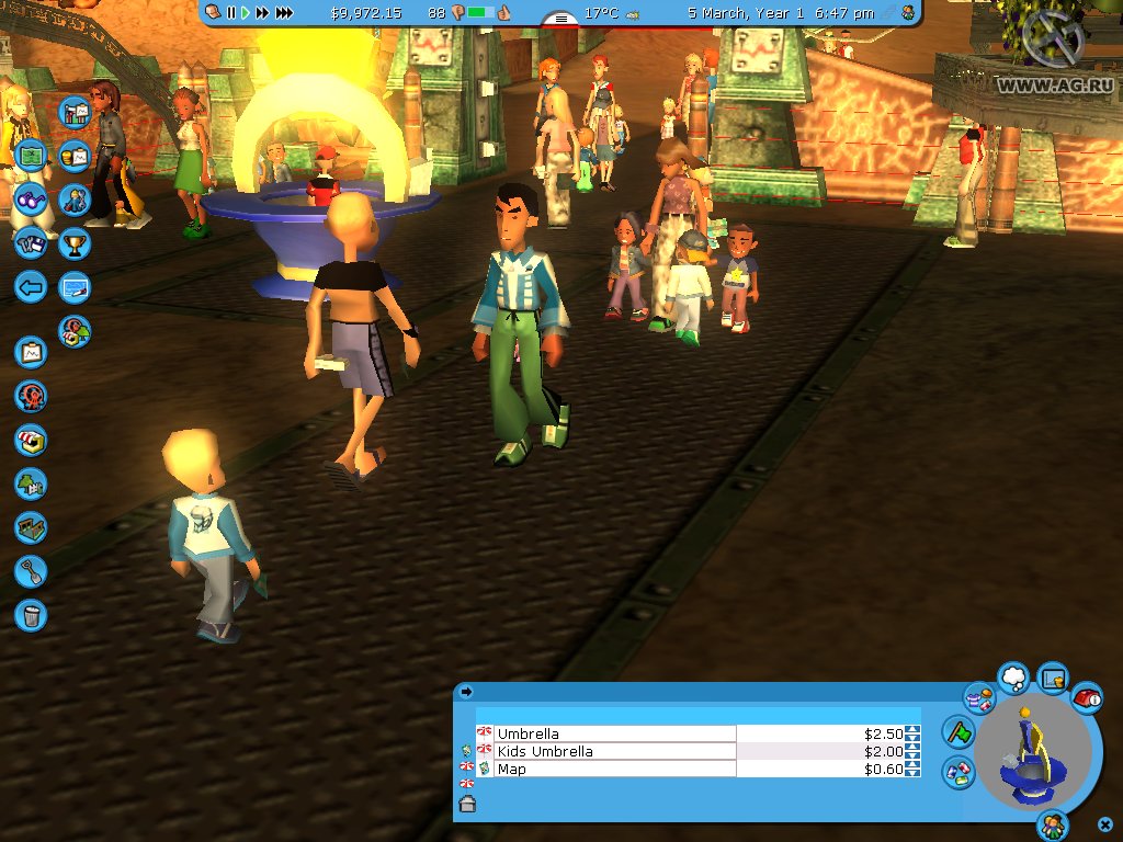 Скриншот из игры RollerCoaster Tycoon 3 - 195