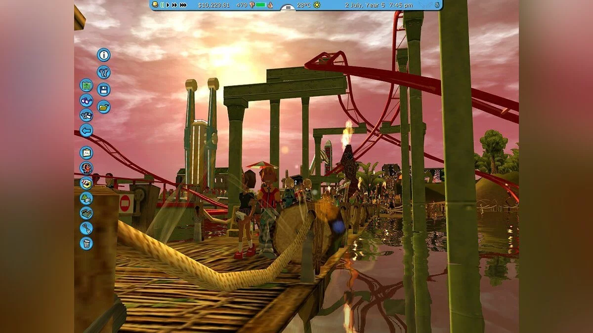 Скриншот из игры RollerCoaster Tycoon 3 - 28