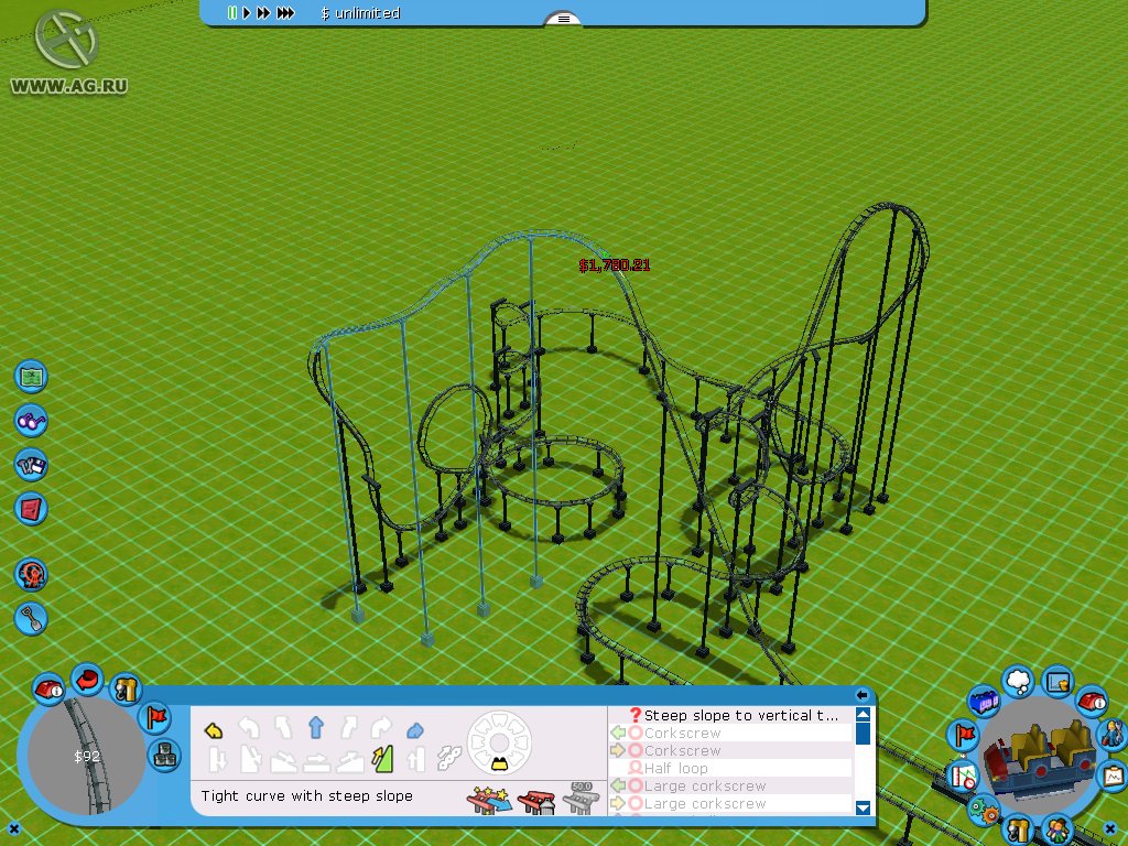 Скриншот из игры RollerCoaster Tycoon 3 - 54
