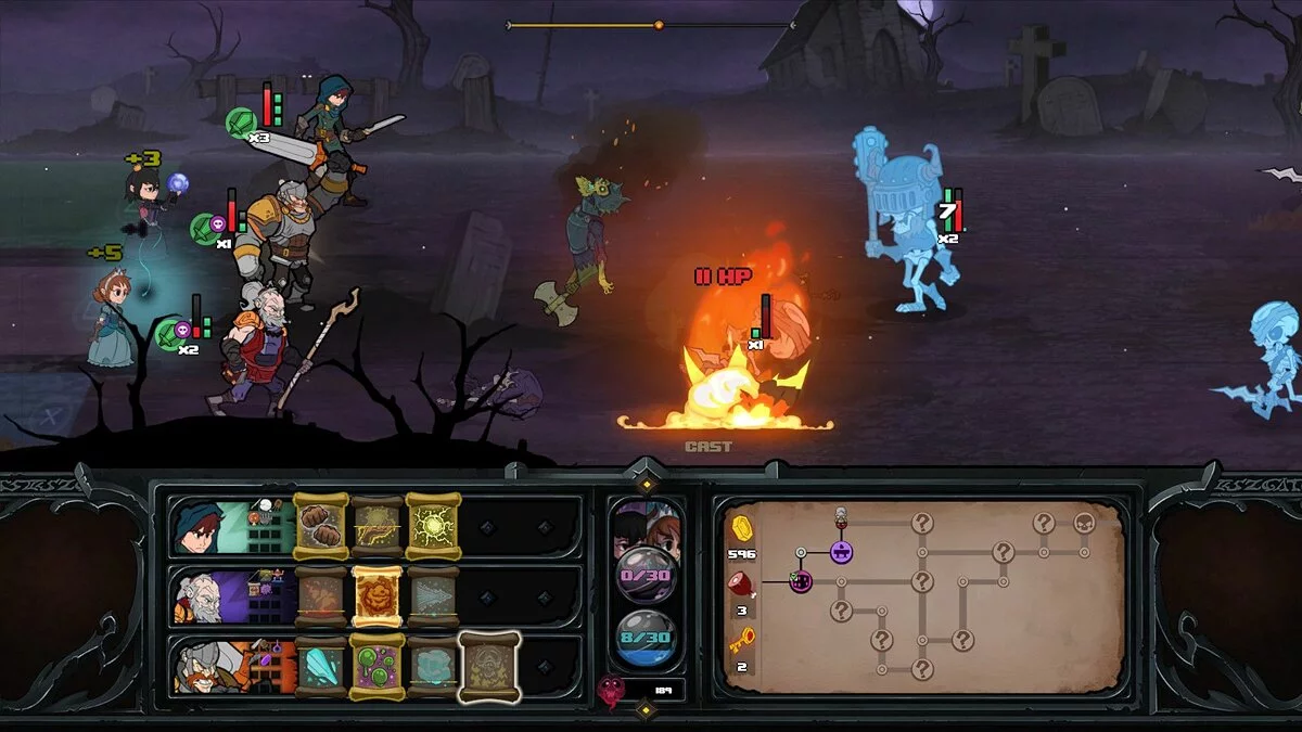 Скриншот из игры Has-Been Heroes - 17