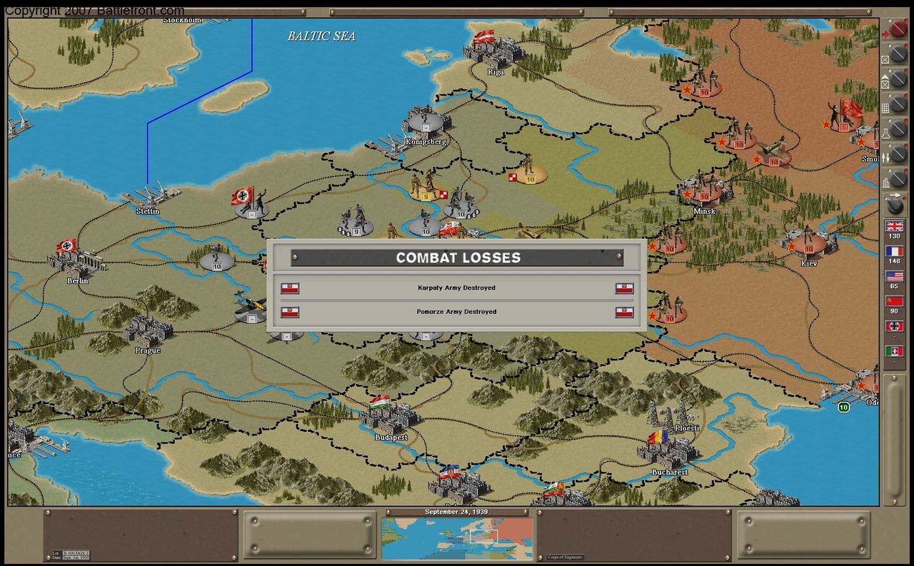 Скриншот из игры Strategic Command 2: Weapons and Warfare - 5