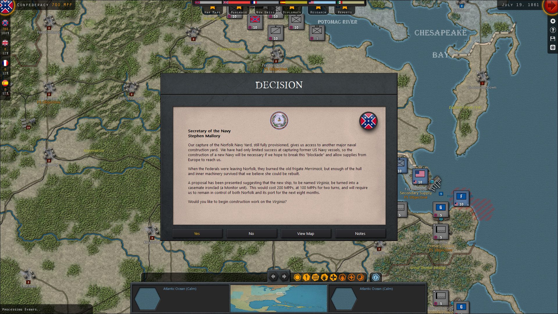 Скриншот из игры Strategic Command: American Civil War - 9