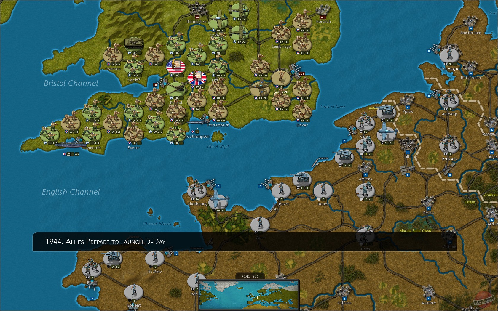 Скриншот из игры Strategic Command WWII: War in Europe - 39