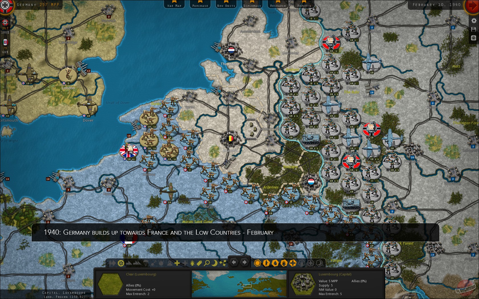Скриншот из игры Strategic Command WWII: War in Europe - 46